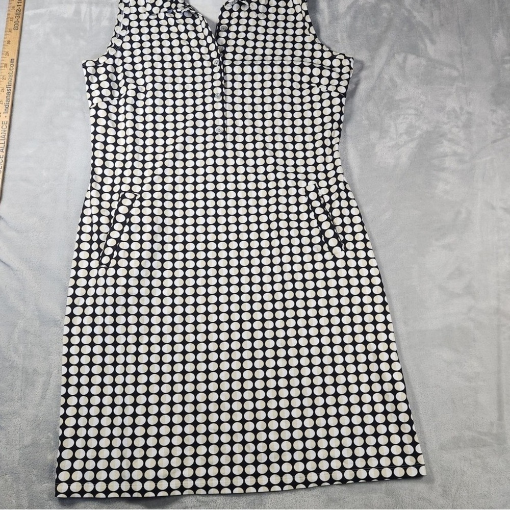 J. McLaughlin Black and White Polka Dot Mini Dress